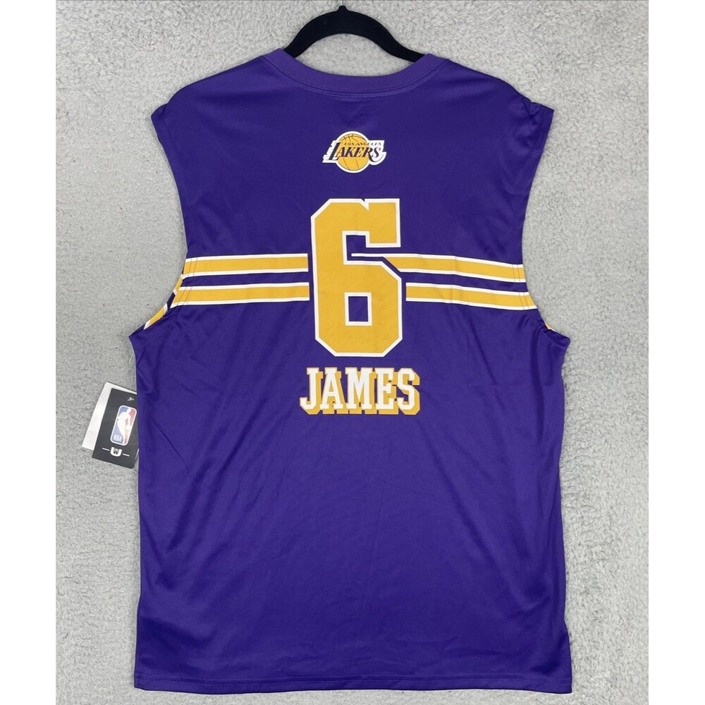 Ultra Game Jersey Lebron James #6 Los Angeles Lakers Mens Large Purple NBA NWT